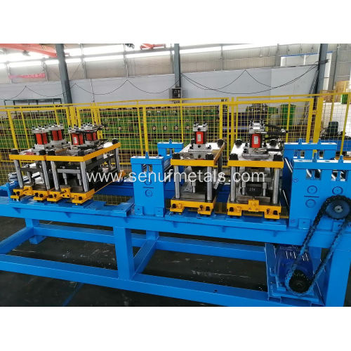 High-speed Non-stop cutting CU purlin roll forming machine